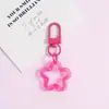 Novo Chaveiro Estrela de Cinco Pontas Colorida com Vazado Fivela de Porta Giratória Acessórios DIY Acessórios para Joias Artesanais Materiais Atacado