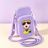 Bolsa de almacenamiento portátil para viajes al aire libre, riñonera para teléfono cruzada, monedero de silicona, tarjetero, organizador de auriculares y lápiz labial