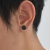 Pendientes de acero inoxidable con circonita blanca pendientes sencillos para hombre pendientes pequeños joyería de moda personalizada ES-332