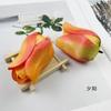 Cabeza de flor de tulipán de estilo europeo, corona hecha a mano, tocado, accesorios para decoración de fotografía del hogar, flores falsas, pequeños adornos