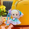 Llavero de Muñeca Pequeña de Dibujos Animados Creativa con Pañuelo en la Cabeza Colgante Lindo para Bolso Llavero de Coche Pequeño Regalo Venta al por Mayor