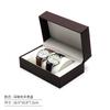 Caja de Relojes de PU con Tapa abatible, Caja de Relojes para Pareja, Caja de Regalo de Set de Reloj y Collar, Joyero en Stock, Romántico