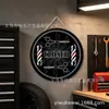 Cultura de Barbería de Caballeros Transfronteriza Salón de Peluquería Pintura Colgante de Pared 20/30cm Decoración de Letrero Pintura de Placa de Estaño Pintura Decorativa