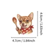 50 pegatinas para perros de compra directa transfronteriza: cincuenta diseños lindos de perritos con pañuelos para decoración de computadora, pegatinas impermeables