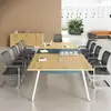 Mesa de Conferencias, Mesa Larga, Simple y Elegante, Mesa de Reuniones Moderna, Mesa de Capacitación de Oficina Grande y Pequeña, Juego de Escritorio y Silla de Oficina