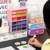 Caja de Almacenamiento de Escritorio para Pequeños Accesorios Hechos a Mano de Estudiantes, Cuentas y Cadenas para Manualidades, Caja de Almacenamiento de Nueve Compartimentos