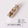 Hebilla de resorte de metal, hebilla de cuerda de doble orificio, hebilla de ajuste, hebilla de aleación redonda, accesorios, hebilla elástica de un solo orificio, hebilla de nariz de cerdo de mina