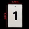 Cartões de Número Placas de Número Universais de Plástico Cartões de Código Numerados com Furos Ferramenta de Aprendizagem de Classificação Sequencial Cartões de Contagem