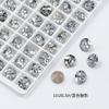 Dongzhou Cristal Redondo Arte de Unhas Diamante Atacado Ss39 Flash K9 Fundo Apontado Diamante de Vidro 53 Corte Diamante Empilhado Acessórios de Joalheria