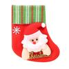 Calcetines navideños Calcetines navideños colgante de bolsa de regalo bolsa de dulces para niños calcetines de dibujos animados de tamaño pequeño decoraciones de bolsa de regalo
