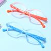 Nuevos estudiantes protección ocular contra la luz azul espejo plano montura de gafas transparente color jalea estudiantes hombres y mujeres montura de gafas para clases en línea