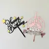 Decoración de Pastel Tarjeta Estrella Pequeña Castillo Doble Rosa Estrella Pequeña Doble Estrella Tarjeta para Pastel