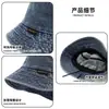 Sombrero de Pescador Casual de Mezclilla con Ala Ancha, Nuevo y de Moda para Primavera y Verano Estilo Coreano para Mujer, Sombrero de Cubo de Moda para Exteriores, Parasol y Protección Solar para Hombres