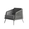 Sofá de Ocio Nórdico Silla de Mimbre para Restaurante al Aire Libre Cama de Hotel Club Sofá Silla para Patio de Villa Casa de Campo
