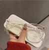 Óculos Anti Luz Azul, Óculos Retrô com Armação Grande Preta para Mulheres, Óculos Lisos Minimalistas Sem Grau para Homens, Óculos Sem Grau Prontos