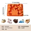Nuevos moldes para pasteles de Halloween transfronterizos, moldes de silicona de grado alimenticio con forma de calabaza y calavera, moldes para pudín de chocolate