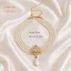 Collar exagerado de novia dulce con diamantes de imitación de perlas multicapa de moda europea y americana de comercio exterior, accesorios transfronterizos, nuevos productos