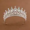 Tiara de Coroa de Noiva Casamento Aniversário de 18 Anos Presente para Adulto Coroa de Cristal Vestido de Princesa Acessórios de Cabelo Faixa de Cabelo para Mulheres