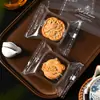 Nuevas bolsas transparentes de embalaje para pasteles de luna estilo cantonés para el Festival de Medio Otoño, 50g 100g para hornear pasteles de luna de piel de nieve y pasteles de yema de huevo, bolsas selladas a máquina