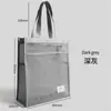 Bolsa de malla para documentos bolsa para archivos de secundaria gran capacidad bolsa para tutorías de estudiantes bolsa tote transparente para hombres para llevar libros
