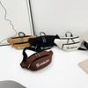 Bolso bandolera deportivo de moda, mochila pequeña informal para estudiantes, estilo japonés, bolso de hombro con letras a juego.