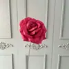 Flor de Rosa Individual de Diamante Artificial para Decoración de Boda, Flor Artificial para Pared de Flores de Boda, Arreglo Floral de Piso, Arreglo Floral, Flor Artificial al por Mayor