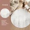 Alfombra Redonda de Lujo Ligero para Sala de Estar Alfombra para Mesa de Café Alfombra para Silla Giratoria de Estudio Felpudo Resistente a Manchas para Piso Alfombra para Silla de Dormitorio Alfombra para Mesita de Noche de Vestidor