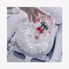 Ropa para Mascotas Vestido de Algodón Puro Bebé Algodón Perro Pequeño Fresa Cereza Falda Tutú Ropa de Verano con Aire Acondicionado