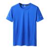 Tamanho americano transfronteiriço masculino plus size manga curta secagem rápida gola redonda tamanho manga média verão top fino 1XL-7XL