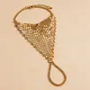 Pulsera con forma de diamante de lentejuelas transfronteriza europea y americana, pulsera de moda estilo commuter, diseño simple y elegante, joyería versátil al por mayor