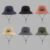 Sombrero de Pescador Impermeable de Verano, Sombrero de Cubo Plegable, Sombrero Fino de Secado Rápido para Senderismo al Aire Libre, Sombrero para el Sol Unisex