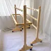 Toallero Específico para Jardín de Infancia, Toallero de Pie de Madera Maciza para Niños, Toallero Móvil de Pie para Baño