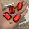 Broca Acrílica Longa Octogonal de Fundo Plano 23X35Mm DIY Artesanal para Roupas Vestidos Acessórios Broca Costurada à Mão