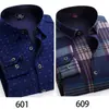 Camisas Cálidas Genuinas al por Mayor para Hombres de Mediana Edad en Otoño e Invierno, Ropa de Papá Holgada y sin Planchar, Camisas de Terciopelo Engrosadas de una Sola Pieza