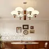 Lámpara de araña minimalista para sala de estar estilo francés de mediados de siglo, 5ª generación, nuevo modelo 2026, lámpara principal vintage de alta gama de seis luces, hierro, otros