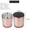 Taza de vidrio electrochapado para vela DIY hecha a mano casera recipiente para vela de aromaterapia de cera de soja Portavelas decoración taza vacía venta al por mayor
