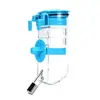 Dispensador de água para animais de estimação suspenso 350ML bico de aço inoxidável dispensador automático de água para gaiola de cães e gatos