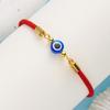 Pulsera Europea y Americana Transfronteriza Nueva Ojos Azules con Cuentas Pulsera Ajustable Tejida a Mano Ojos del Diablo Combinable