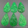 Brincos de flor de dinheiro vazados em forma de gota d'água atacado brincos de jade malaio acessórios acessórios de pingente de jade fábrica atacado