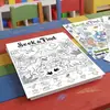 Compra directa transfronteriza de 10 hojas/paquete de pósteres para colorear, pósteres divertidos de exploración de escenas para educación infantil, coloreado a mano