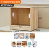 Caja de Cría Tipo Cajón para Pollos Aledin Puerta Deslizable Jaula para Pollitos Cabaña Ventilada para Paisajismo Caja de Empollamiento y Calentamiento para Pollos Aledin
