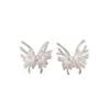 Pendientes de Mariposa Super Hada de Moda, Pendientes Femeninos, Versátiles, Lujo Ligero, Gama Alta, Pendientes Únicos y Hermosos