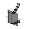 Gancho de Acero Inoxidable sin Clavos Transfronterizo Gancho Trasero de Puerta Colgador de Baño Gancho para Toalla de Cocina Abrigo