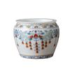 Jarra de Porcelana Azul y Blanca Jian Shui con Patrón de Loto para Residuos de Té, Recipiente de Agua para el Hogar, Jarra de Aguas Residuales, Tarro de Almacenamiento, Accesorios para Juego de Té Kung Fu