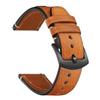 Correa de reloj hecha a mano de comercio exterior, capa de cabeza de doble cara de piel de vaca, correa de reloj estilo retro, interruptor de liberación rápida, para todos los relojes inteligentes