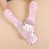 Guantes de novia largos retro, accesorios para fotos de boda, cosplay, guantes de mujer, etiqueta de fiesta, guantes de colores