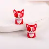 Corgi de Acrílico Cachorro Sentado Caramelo de Corazón Mercancía del Primero de Mayo Sello Cuentas DIY Bolsa Colgante Accesorios