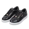 Zapatos de comercio exterior, zapatos nuevos de talla grande para mujer, zapatillas casuales versátiles de punta redonda, color blanco y negro, suela suave, zapatos blancos