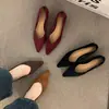 Zapatos de vestir de tacón de cuña para mujer de estilo francés de nicho, color marrón, para primavera y otoño 2025, de punta fina, para ir al trabajo, de noche, zapatos de abuela