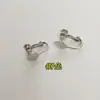 Pendientes envío invisible diy tornillo de cabeza plana clip para oreja accesorios chapado en cobre con anillo de suspensión clip para oreja sin convertidor para agujero de oreja